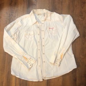 Wrangler long sleeved pearl snap shirt